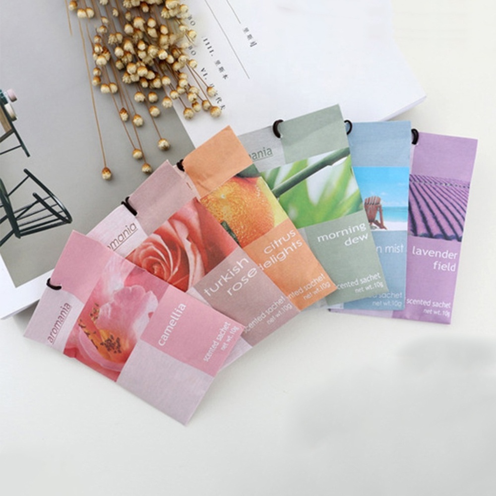 OEM Best Seller 10g Indoor Fragrance Hanging Scented Sachet fragrance bag Eco-friendly Air Freshener Hanging bag private label