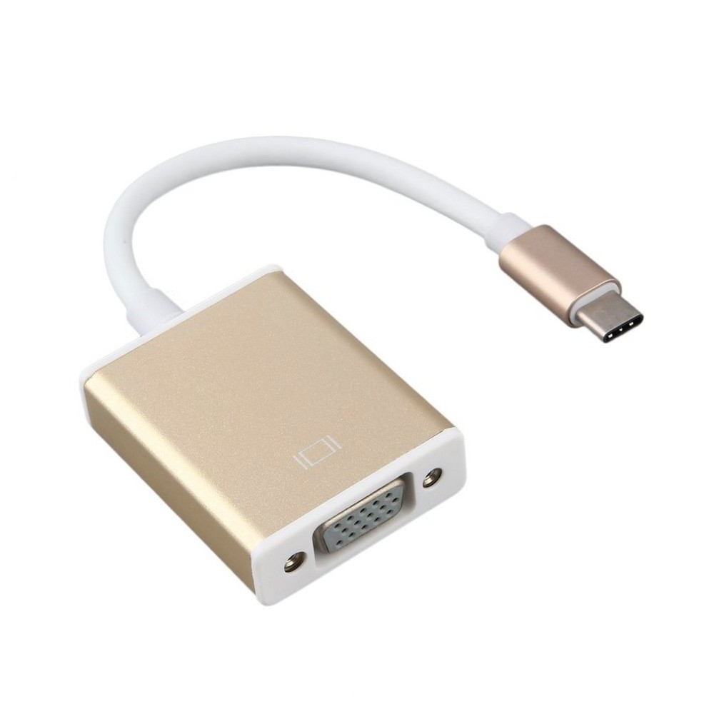 USB-C to VGA Adapter USB 3.1 Type C to VGA Converter for MacBook Pro