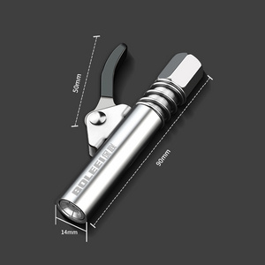 Quick Release Single Handle Pneumatic/Electric Grease Gun Nozzle Coupler 12000 PSI High Pressure Fits All Oil Injection Couplers