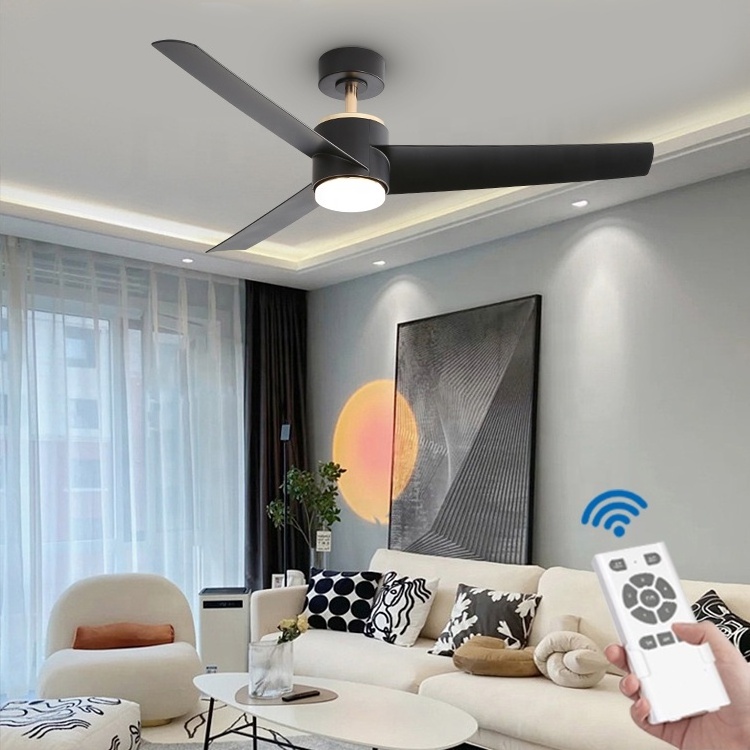 Smart home appliance bldc motor ceiling fan abs blade 52 inch 5 fan speed intertek light mount ceiling fan