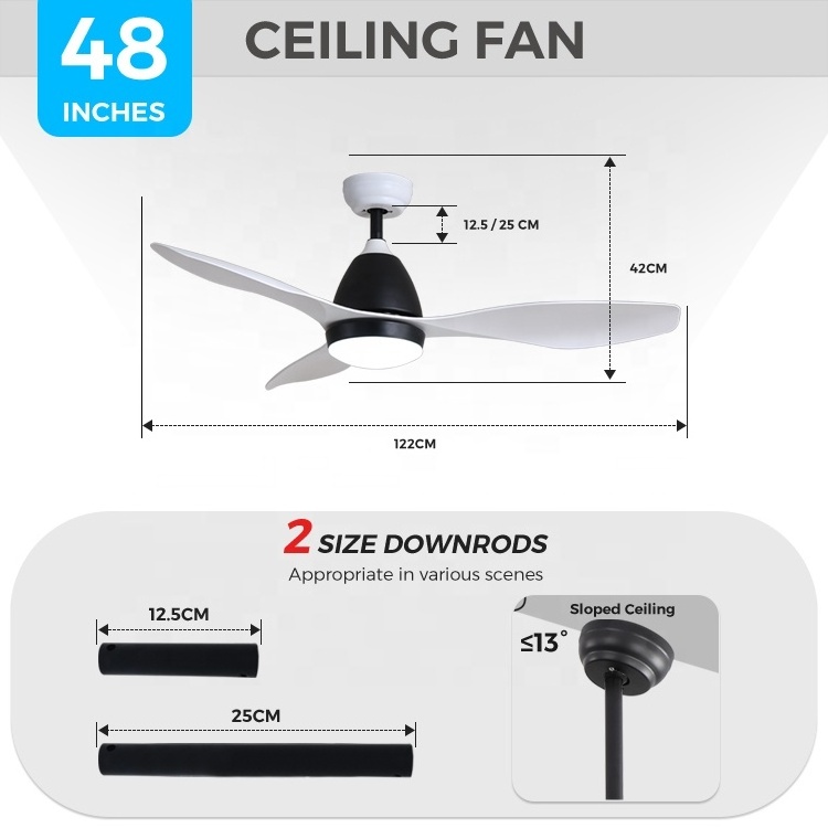 Hot sale abs blades ceiling fan chandelier orient bldc ceiling fan with lights remote control