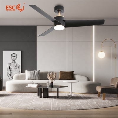 Smart home appliance bldc motor ceiling fan abs blade 52 inch 5 fan speed intertek light mount ceiling fan