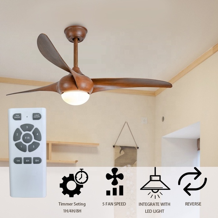 Smart tuya 5 speed ceiling fan wifi dc 26W intertek mounted ceiling fan for travel office household