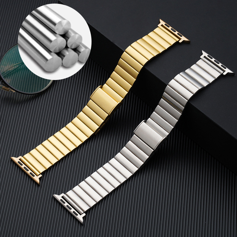 quick release 49mm premium foldable buckle band 38mm 44mm stainless steel metal watch bands for apple watch 8