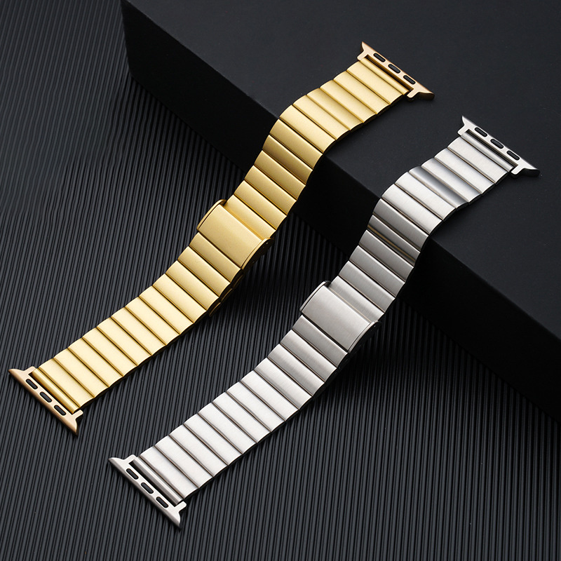 quick release 49mm premium foldable buckle band 38mm 44mm stainless steel metal watch bands for apple watch 8