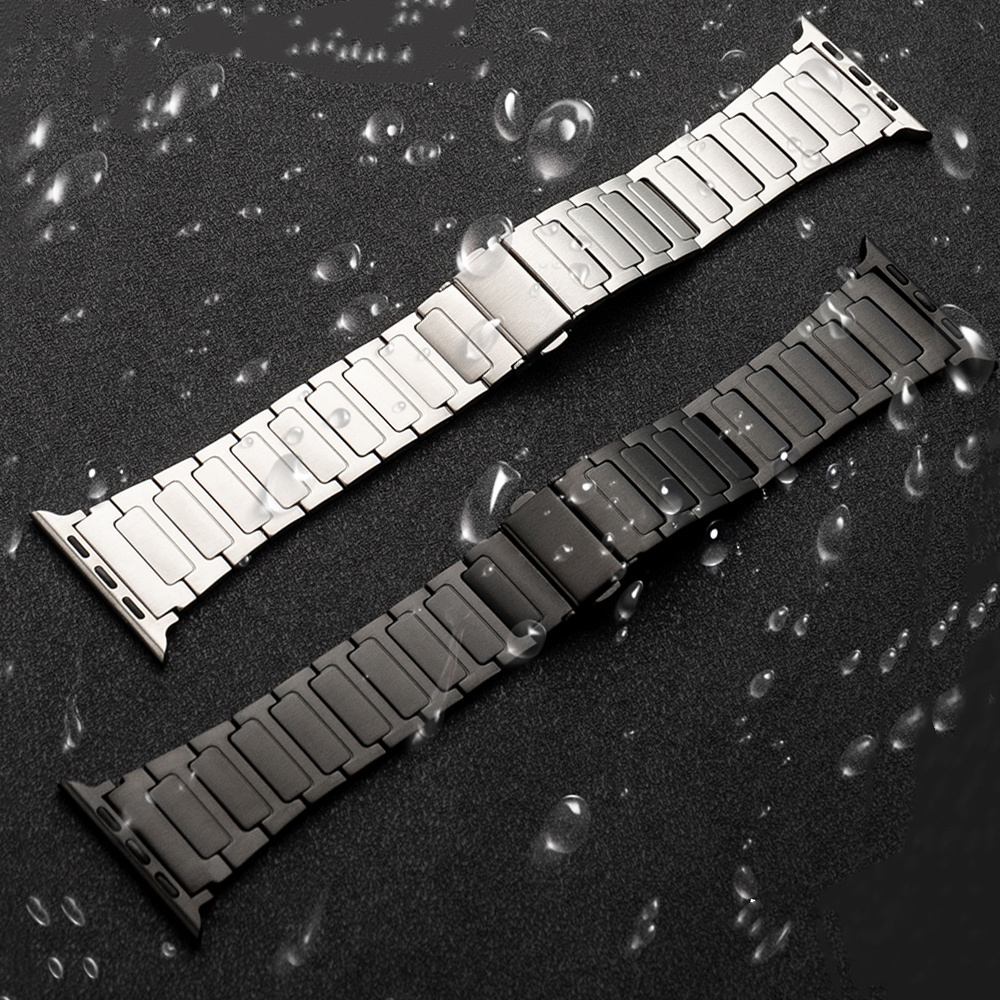 HIGH Quality Mans Love Light Titanium Bracelet BAND 49MM 45MM Metal SLIM Watch Strap For APPLE WATCH ULTRA 2 9