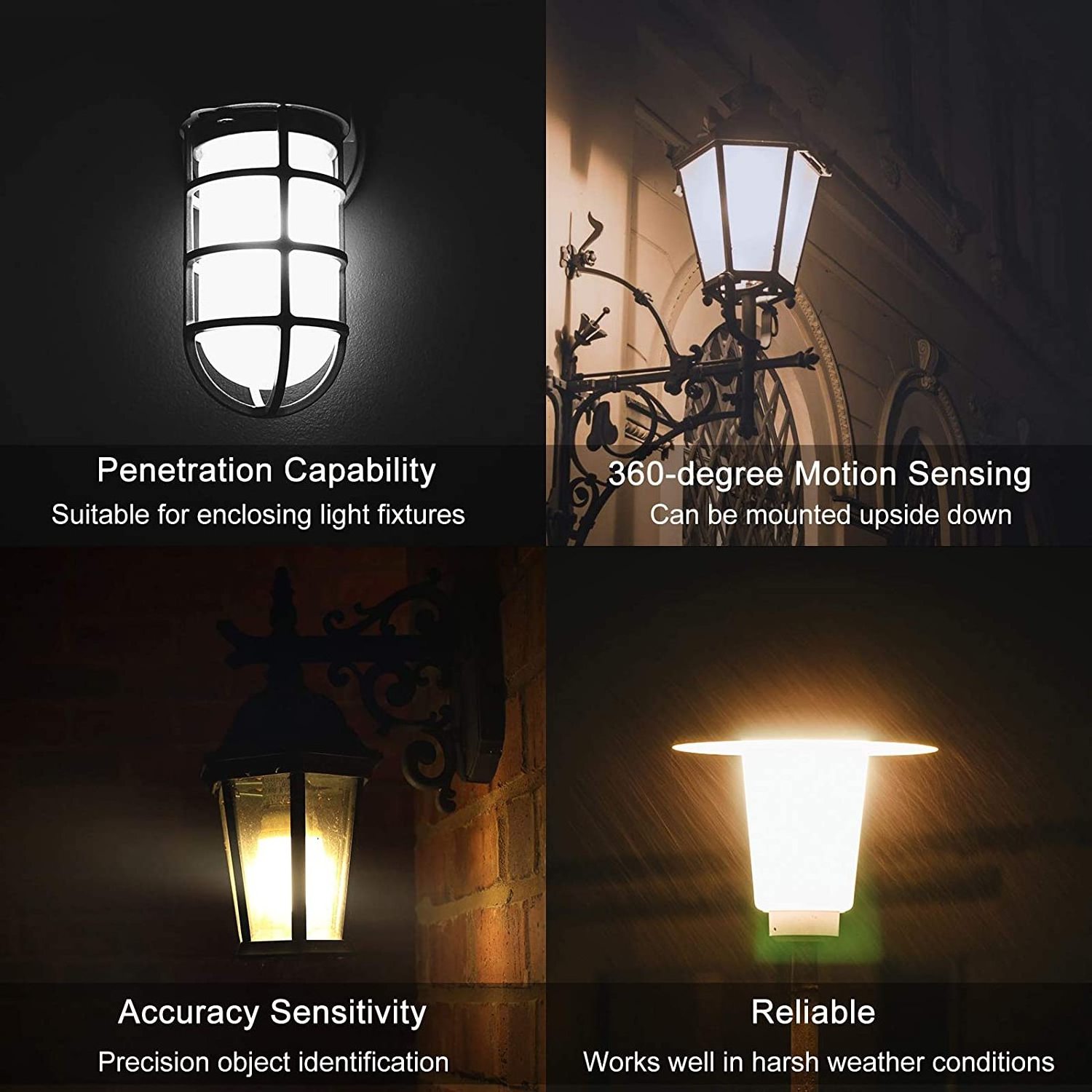 Outdoor Indoor Radar Motion Sensor Bulb LED 5W 7W 9W 12W 15W 800LM Security Light Bulb