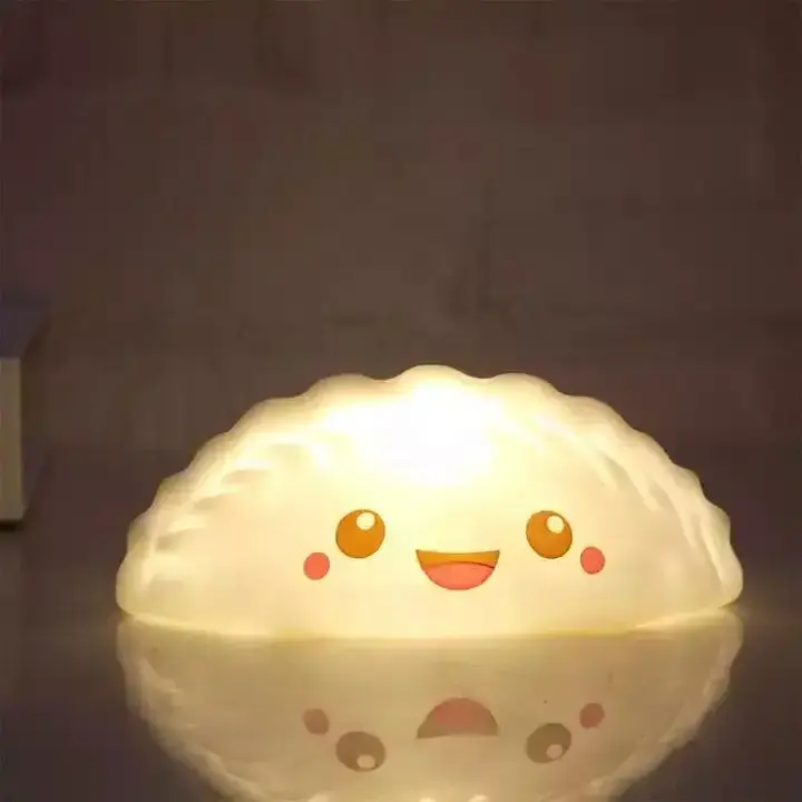 2023 Popular Baby Sleeping Lamp Usb Rechargeable Silicone Led Fruit Smile Pear Night Light