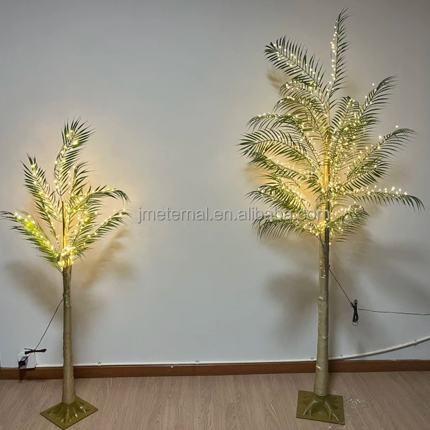 1.5m 2.1m Outdoor Waterproof IP44 Light Led Palm Tree For Christmas Holiday Decoration