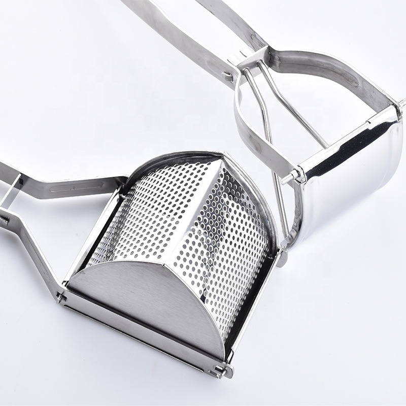 Kitchen grater Triangle Stainless Steel Potato Ricer Lemon Squeezer Stainless Steel Creates Smooth Masher with hook