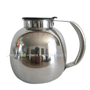 Airline 1.5L Arabic coffee pot with plastic lid Turkish tea pot stainless steel coffee server