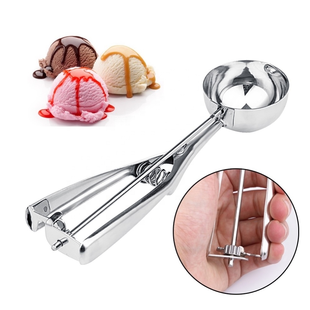 4cm/5cm/6cm Wholesale Manual Stainless Steel Ice Cream Scoop