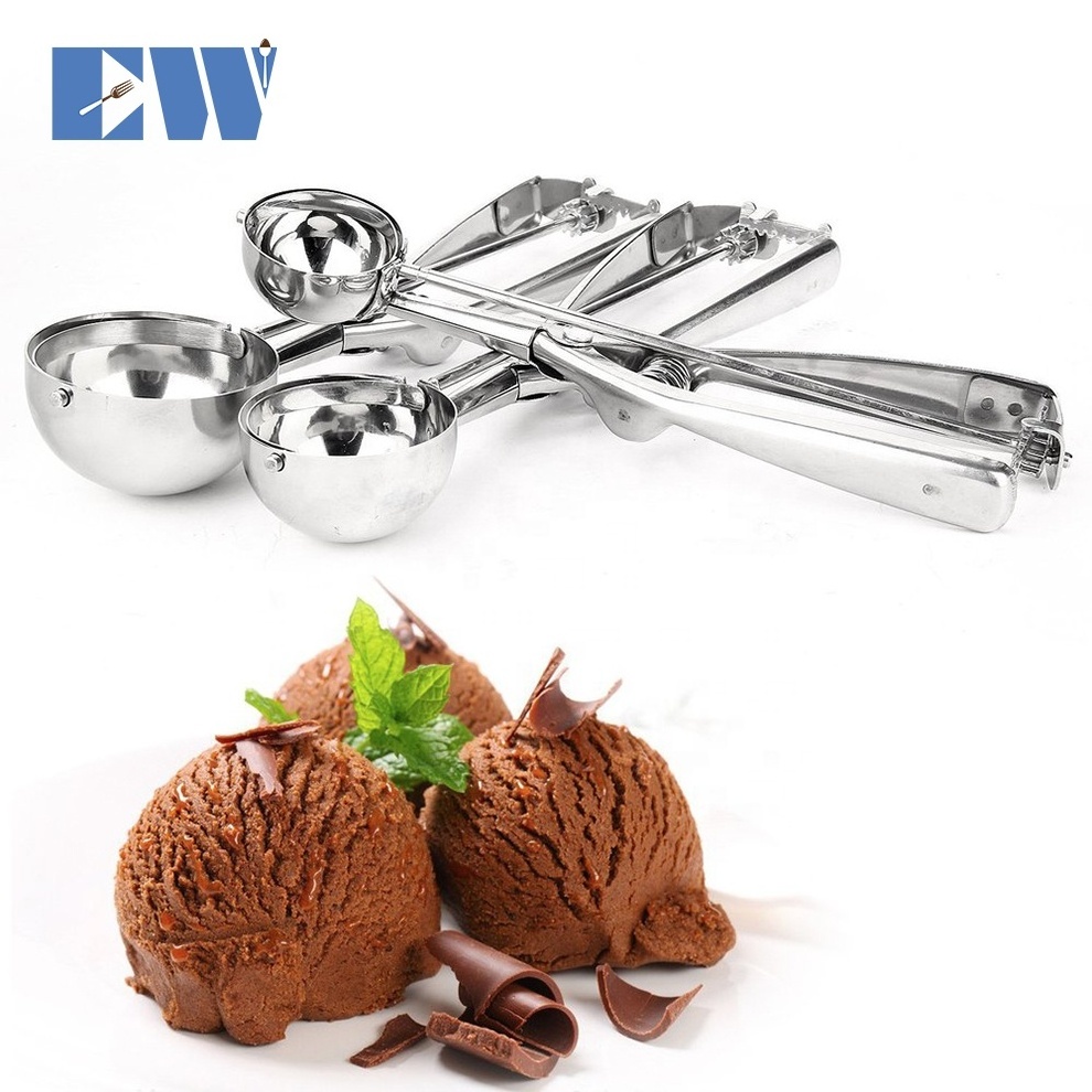 4cm/5cm/6cm Wholesale Manual Stainless Steel Ice Cream Scoop