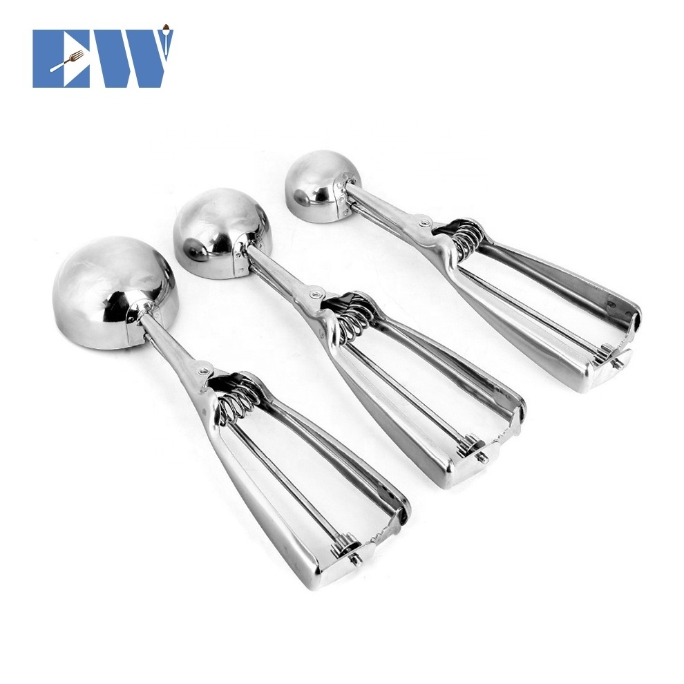 4cm/5cm/6cm Wholesale Manual Stainless Steel Ice Cream Scoop