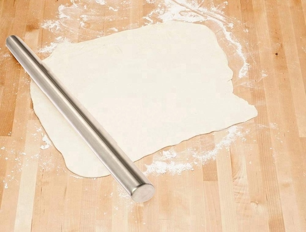 Stainless Steel Dough Rolling Pin for Baking