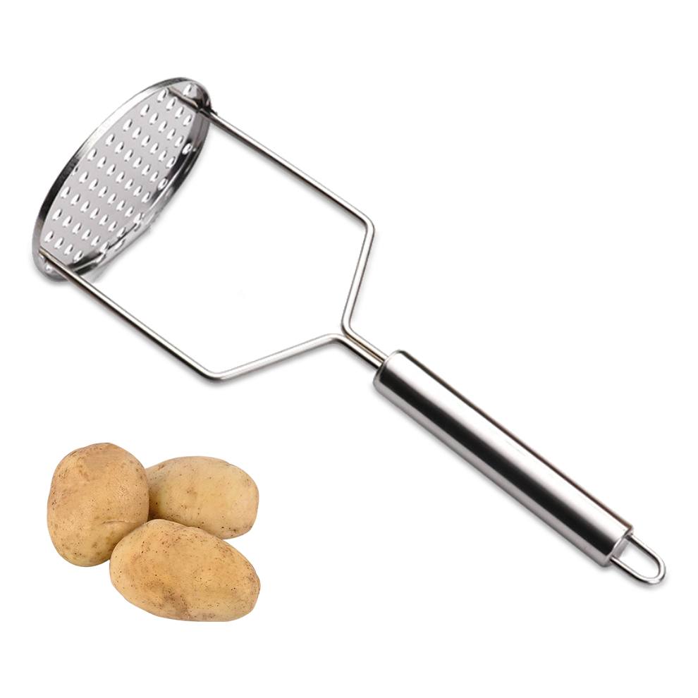 Heavy Duty Stainless Steel Potato Masher,Vegetable Beans Masher,Ricer for Potato