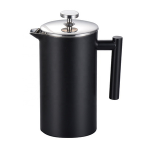 PRO Matte Black Espresso Coffee Maker Stainless Steel French Press