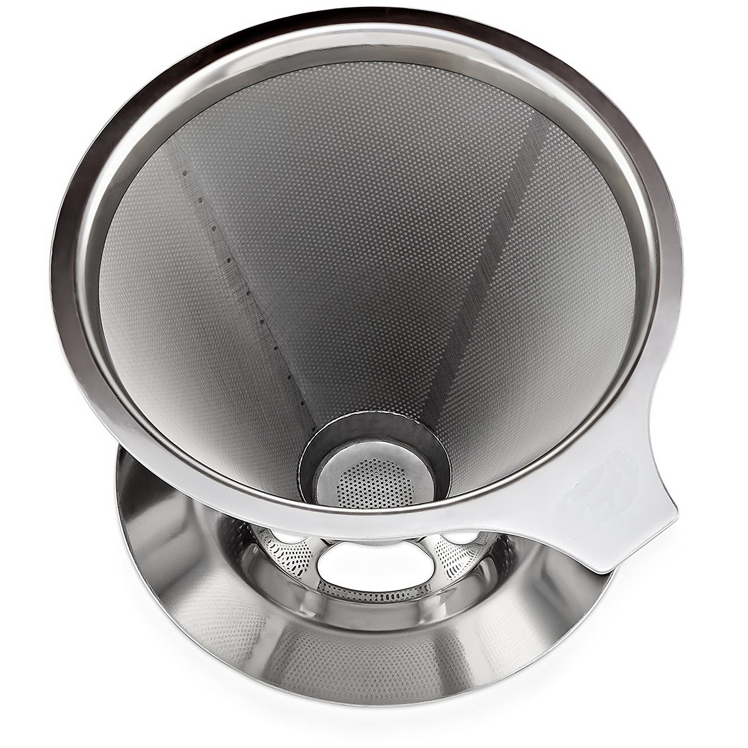 EVERWIN Stainless Steel Paperless Washable Reusable Pour Over Coffee Filter dripper