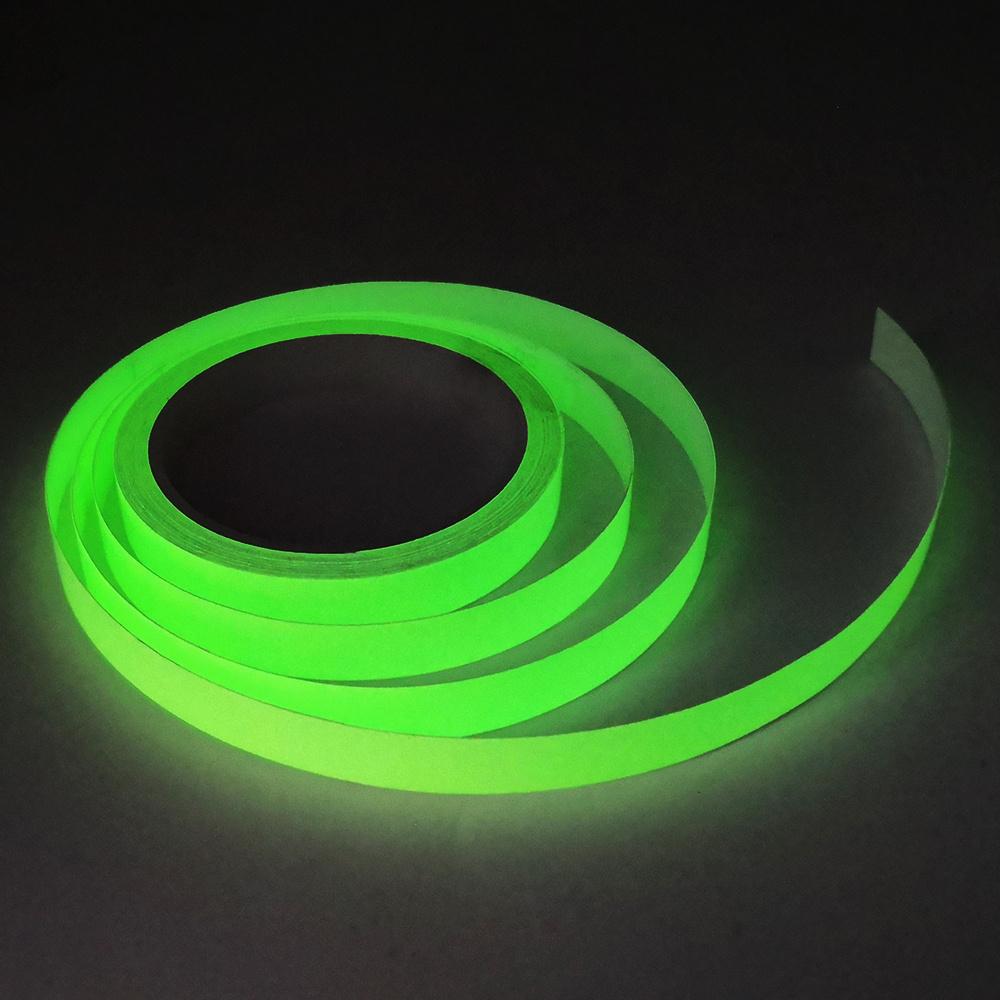 Hot Selling Self Adhesive Yellow- green Glow in the Dark Luminous Tape Fluorescent Tape Sticker Halloween Decoration