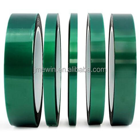 Heat resistance no residue green PET silicone polyester tape for masking PCB 3D printed