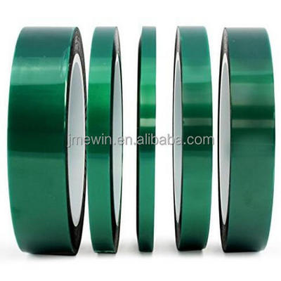 Heat resistance no residue green PET silicone polyester tape for masking PCB 3D printed