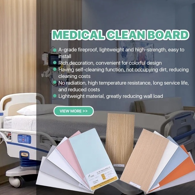 Feifan antibacterial cleansing wall covering interior decorative wllboard hospital wall panel construction decor board