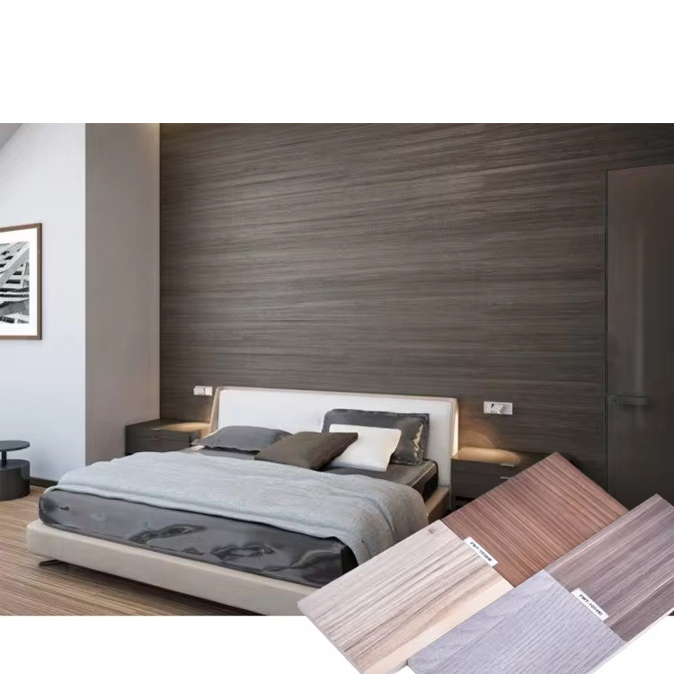 New Feifan wood grain Modern Style bedroom interior wall decorative fireproof wall panels