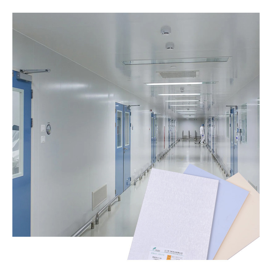 Feifan support custom size and styles clean room wall panels 6mm thickness peel and stick wall panels wall interior