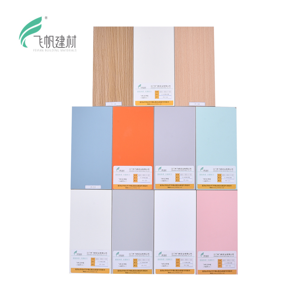 Feifan support custom size and styles clean room wall panels 6mm thickness peel and stick wall panels wall interior