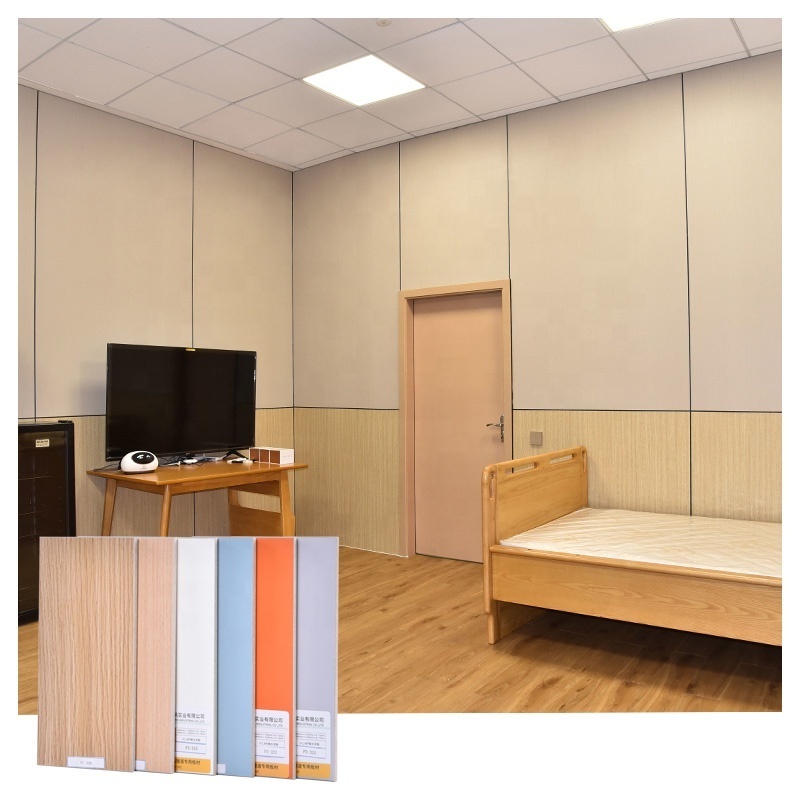 Feifan hospital wall antibacterial board flexible wood grain plate decoration building panel flexi wall panel