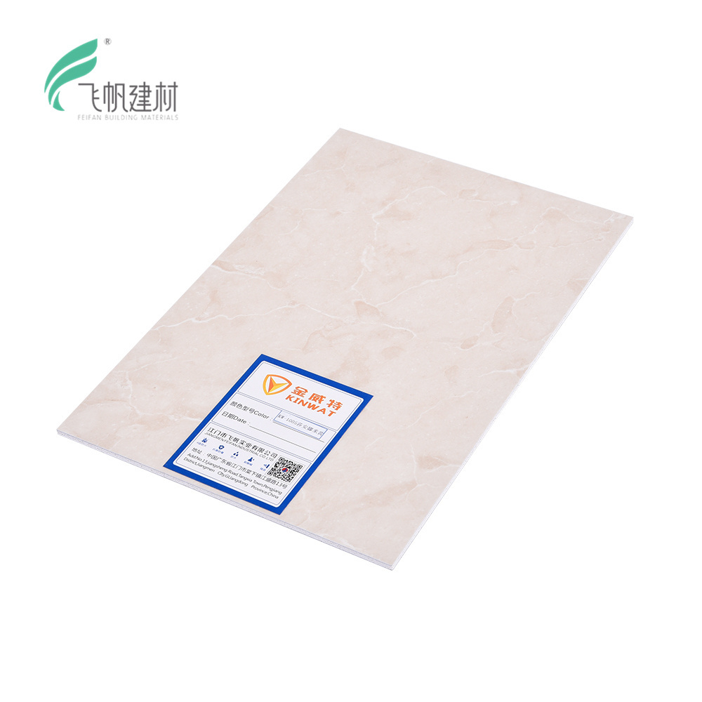 Feifan marble finish layer light aluminum cladding stone plastic board fireproof spc panel marble aluminium cladding board