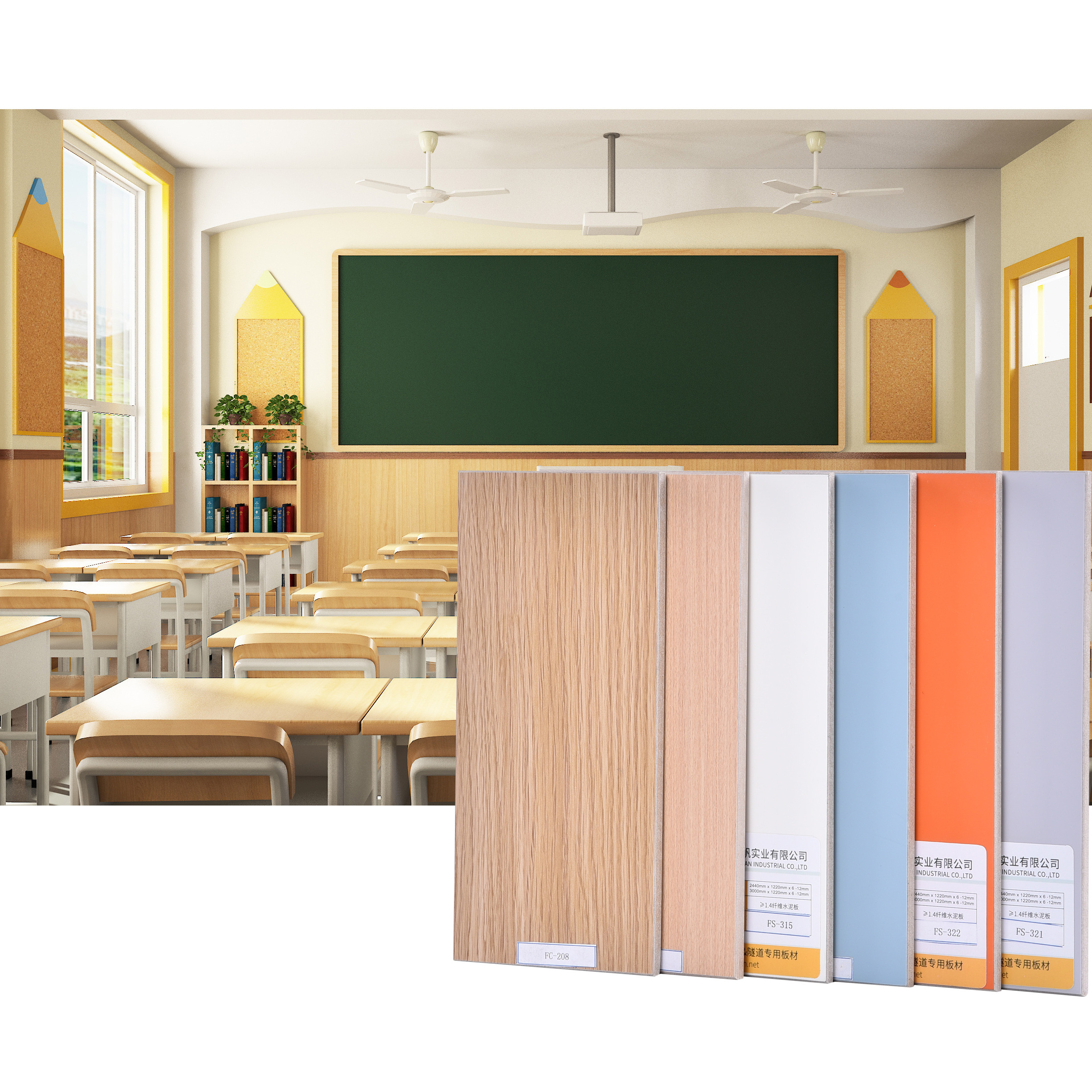 Wholesale Medical Clean Antibacterial Board Hospital School Moisture Resistant Odorless Interior Decorative Wall Panels