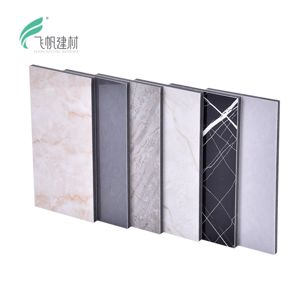 Faux Marble Aluminum Composite Panel Bamboo Charcoal Fiber Wood Veneer Wall Panel