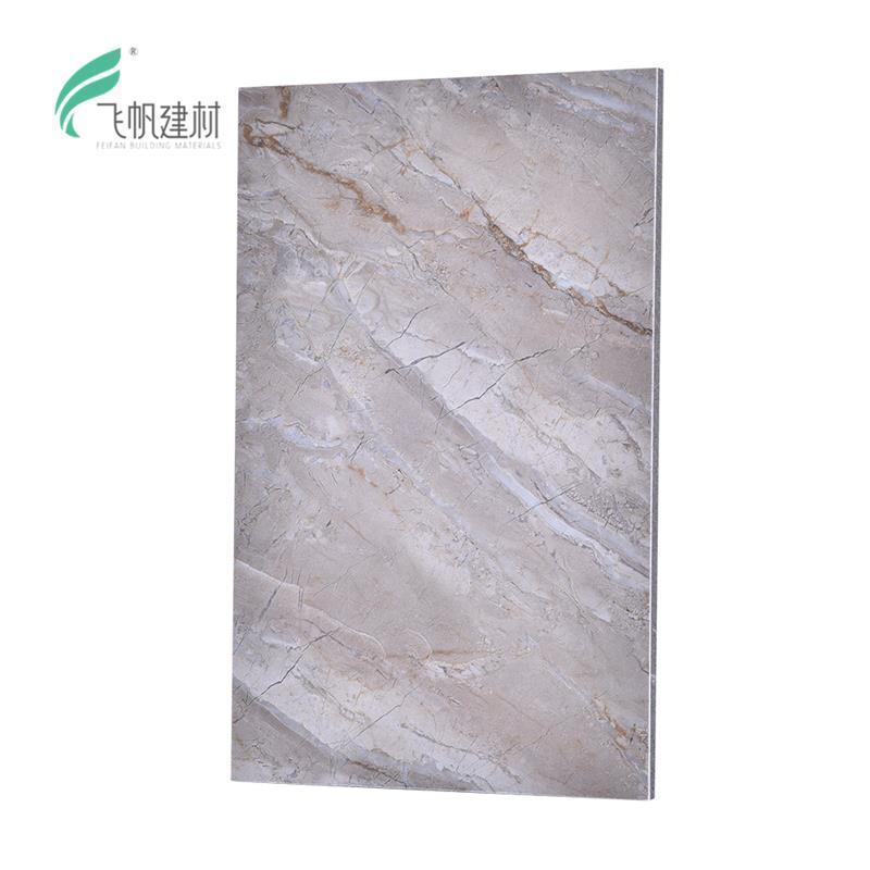 Feifan multiple styles design faux marble pvc decorative plates price waterproof interior wall feature board