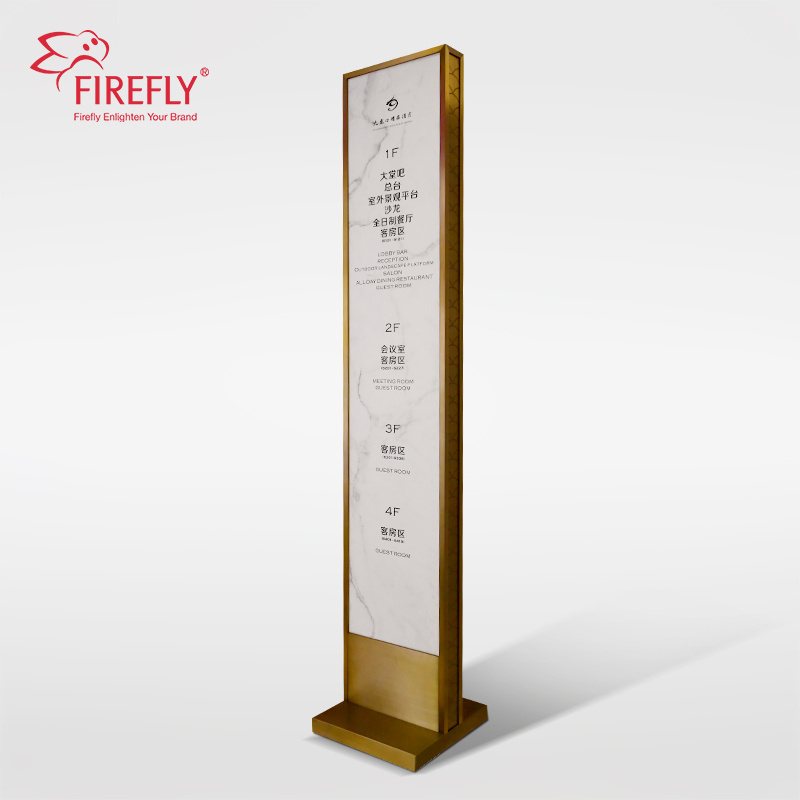 Customized Directional Signage Freestanding Led Wayfinding Sign for Airport Shopping Mall Parking