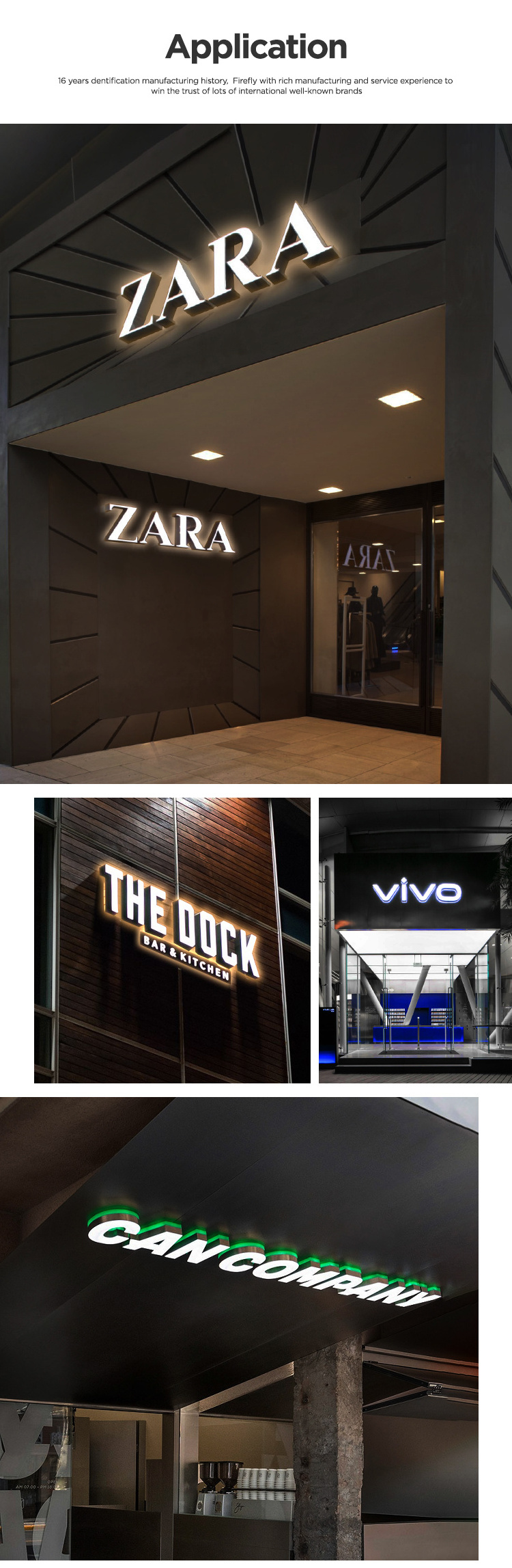 Luxury Custom Indoor Wall Mounted Gold Backlit Logo Led Channel Letter Company Name Signage Business Led Sign