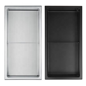 304 Stainless Steel Bathroom Recessed Metal Wall Hidden Niche Black Shower Niche