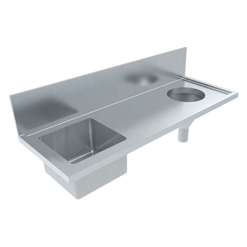 304 Stainless Steel Industrial Sink Water Trough Rectangular Water Trough Sink