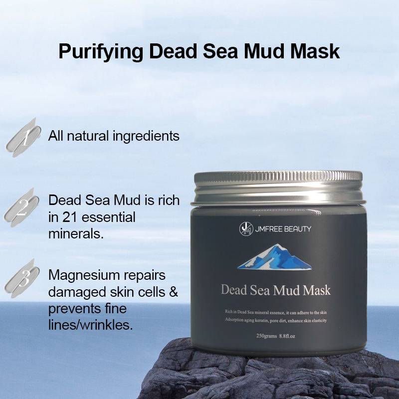 JMFREE Private Label Oem Hight Quality Clarifying Facial Mud Mask Skincare Deep Cleaning Dead Sea Clay Mask