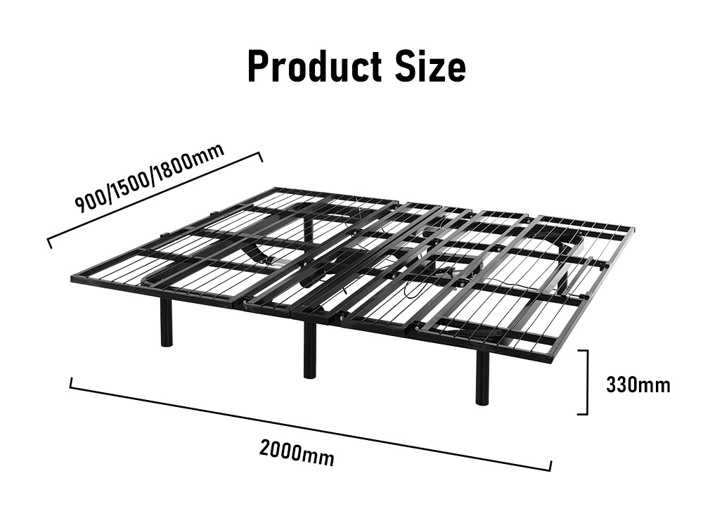 Electric Adjustable Bed Frame With Massage Bedroom Set Modern Smart Bed Frame King Size Adjustable Bed Base