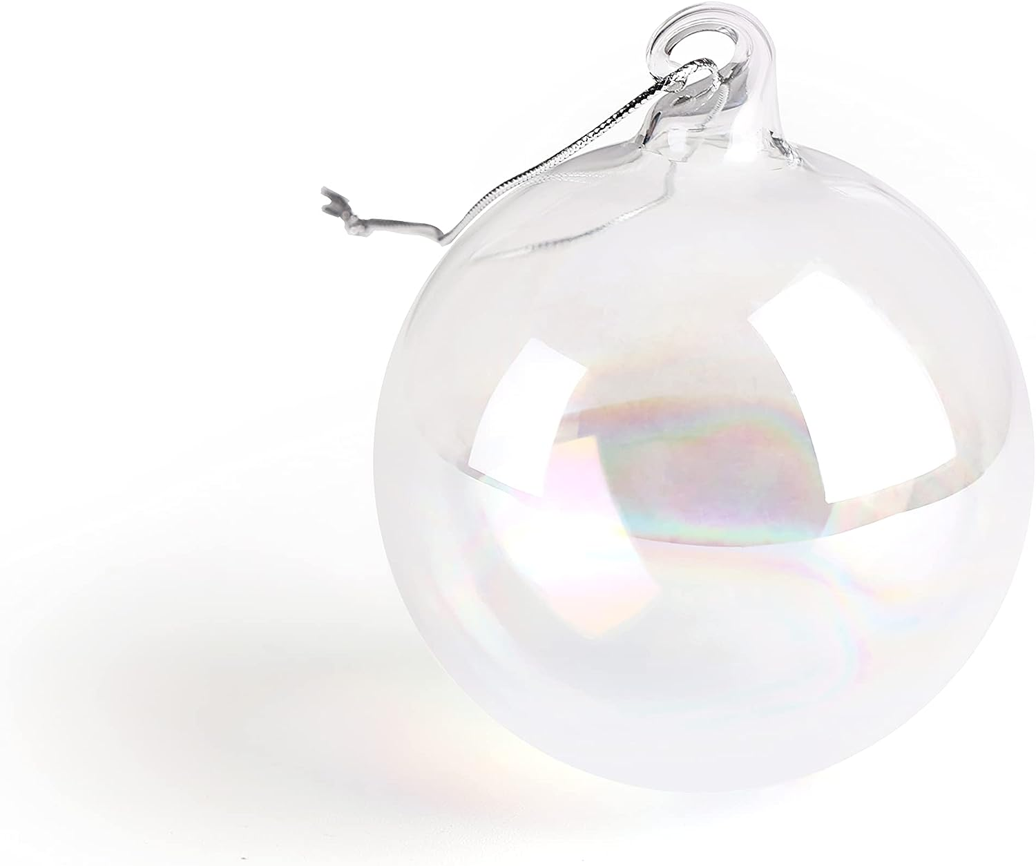 Handblown Borosilicate Bubble Glass Iridescent Baubles Christmas Tree Ornaments