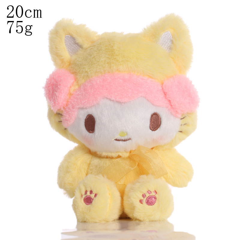 Popular 20cm Kitty stuffed toys Anime Hello KT Cat Cartoon plush doll cat nap plush toys For Children Gift