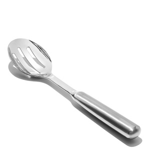 12" Stainless Steel Serving Slotted Spoon kitchen cooking serving utensils Basting Spoons Commercial Slotted Spoon