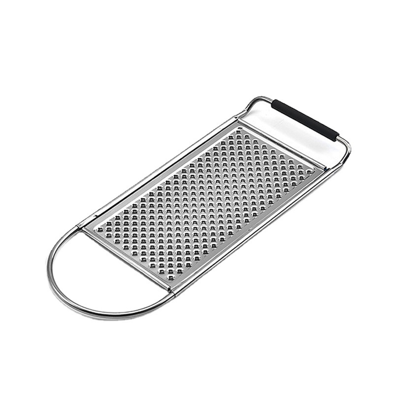 Stainless Steel Flat Coarse Grater Cheese Grater Garlic Nutmeg Chocolate Vegetables Grater for Kitchen