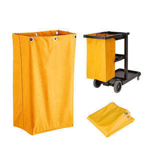 Replacement Janitorial Cart Bag Waterproof High Capacity Thickened Housekeeping Commercial Janitorial Cleaning Cart Bag