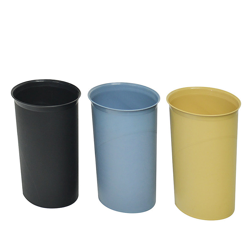 13/26/39L Trash Can for Home and Kitchen Plastic Rectangular Dustbin Black Waste Bins with Rolling Cover Trash Bin