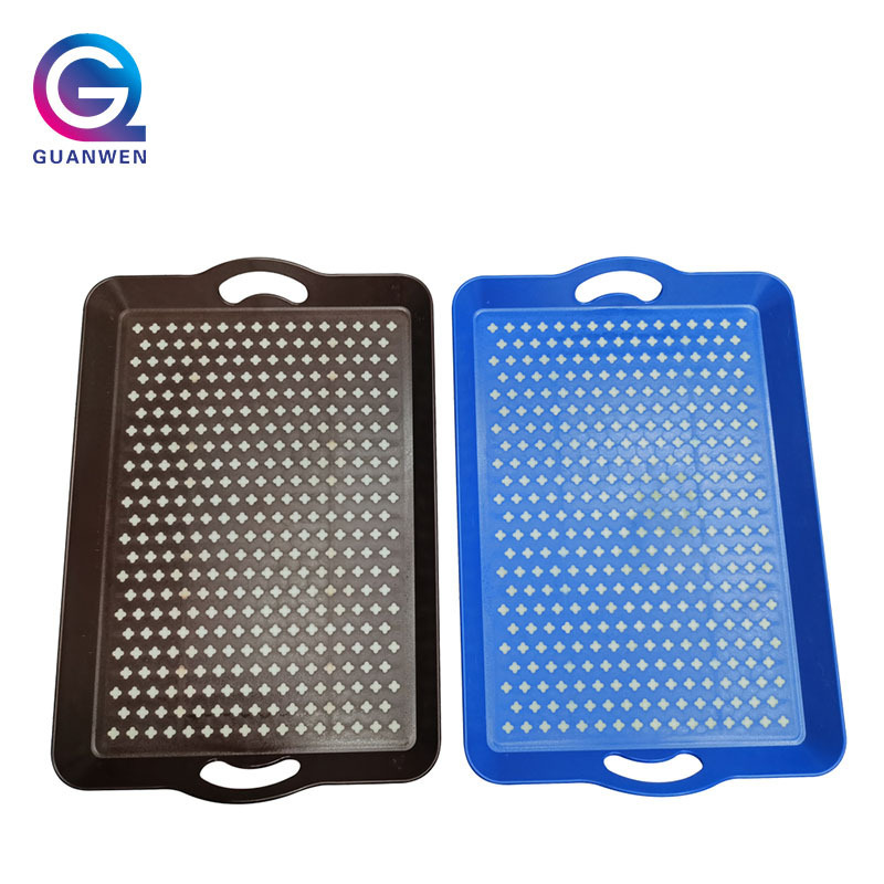 Wholesale Restaurant Serving Tray With Handles Plastic Trays For Serving Food Bar Service Tray