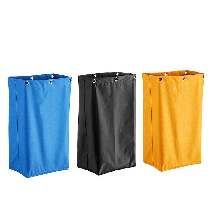 Replacement Janitorial Cart Bag Waterproof High Capacity Thickened Housekeeping Commercial Janitorial Cleaning Cart Bag