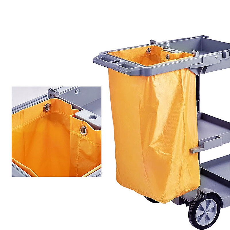 Replacement Janitorial Cart Bag Waterproof High Capacity Thickened Housekeeping Commercial Janitorial Cleaning Cart Bag