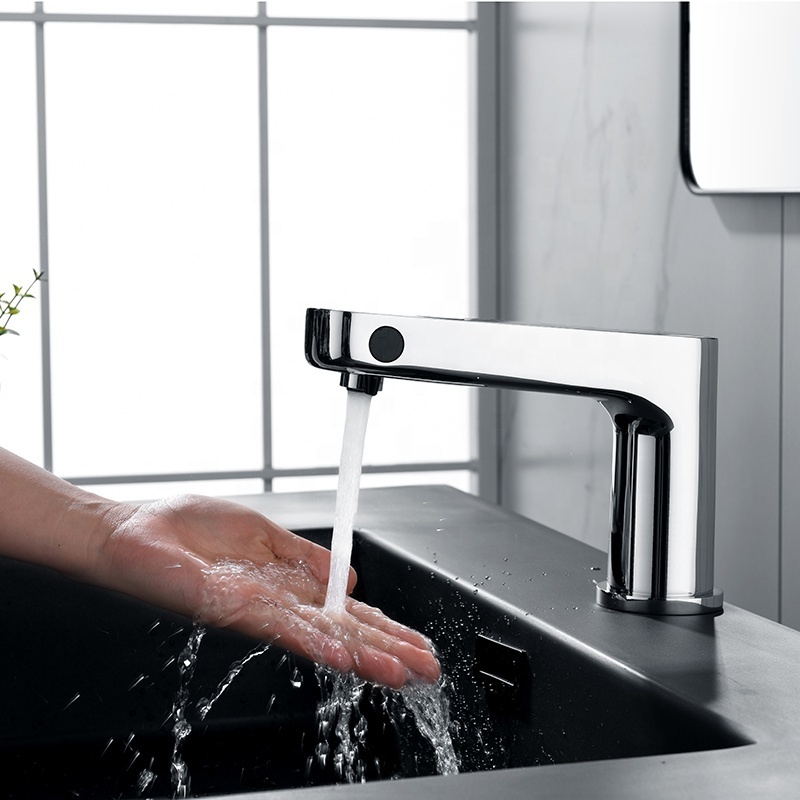 Infrared LED Sensor Smart Faucet With Soap Sensor Water Tap Faucet Automatic For Bathroom